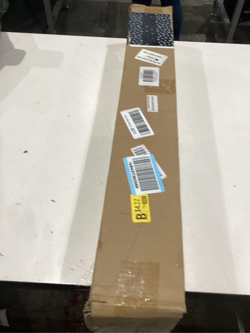 Condition photo showing New/Like New for lazblinds cordless bamboo roman shades, privacy blinds for interior windows, room darkening roll up bamboo blinds for home & patio, 29" w x 64" h, highfield teak pricacy - highfield teak 29" w x 64" h