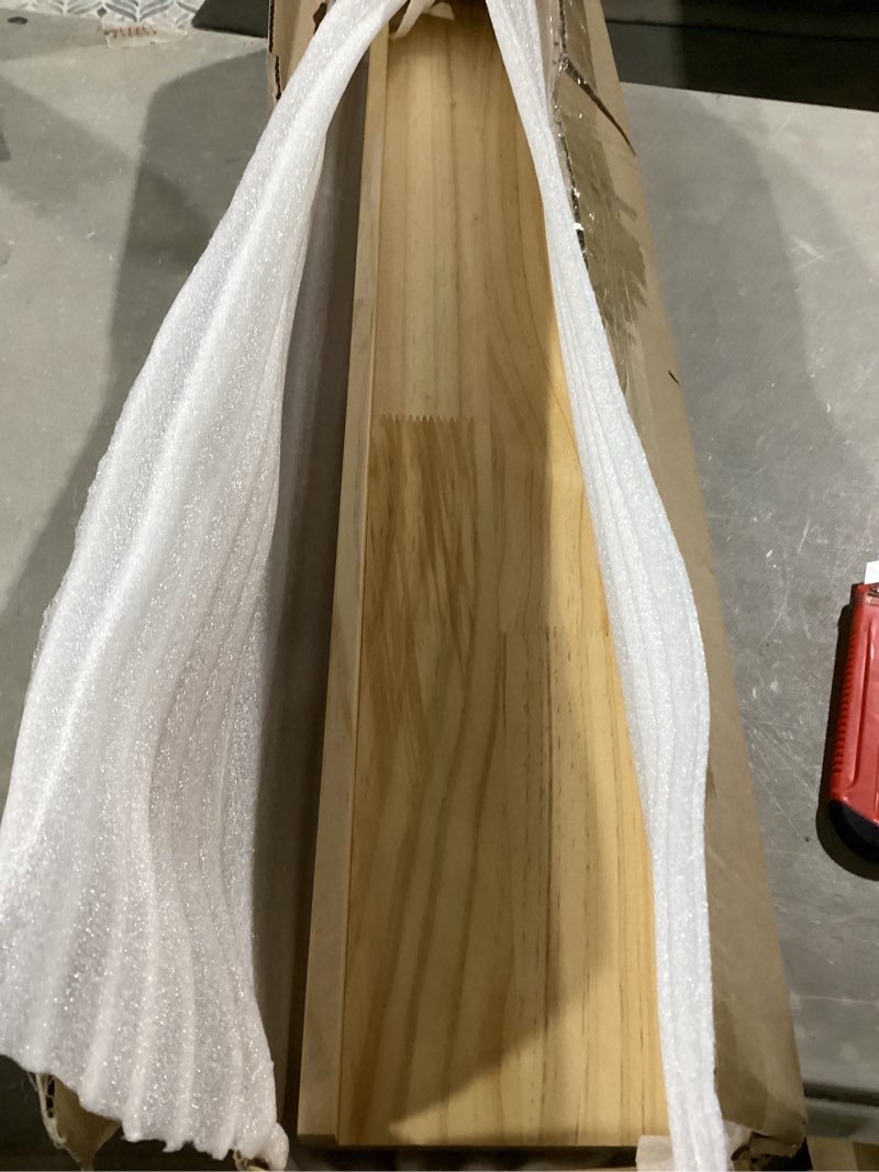 Condition photo showing Good Condition for Bamboo Over the Stove Spice Shelf for Kitchen Storage, 31.5" Spice Rack Organizer Stove Top Shelf with 6 hooks, 11.4" Height Extra Oven Back Sink Countertop, Easy to Assemble