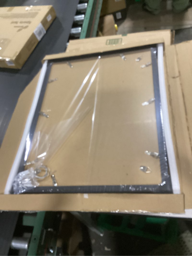 Condition photo showing Good Condition for 18x24 frame set of 2, rustic black wood style - display 18 x 24 poster without mat or 16x20 picture with mat, wall mounting horizontal and vertical rustic black 18x24 in