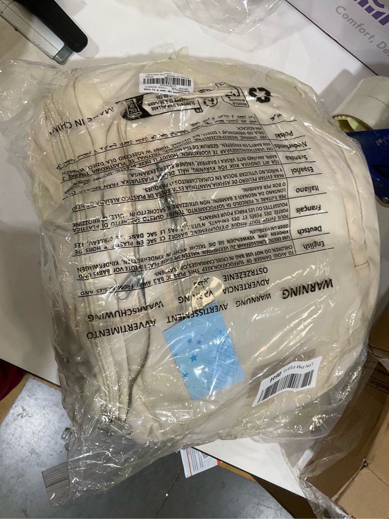 Condition photo showing As Is for livbote Vacuum Backpack Travel with Pump for Women, Personal Item Carry on Backpack Flight Approved 