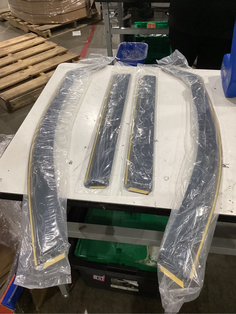 Condition photo showing Good Condition for flexible side wind deflectors. unknown compatibility