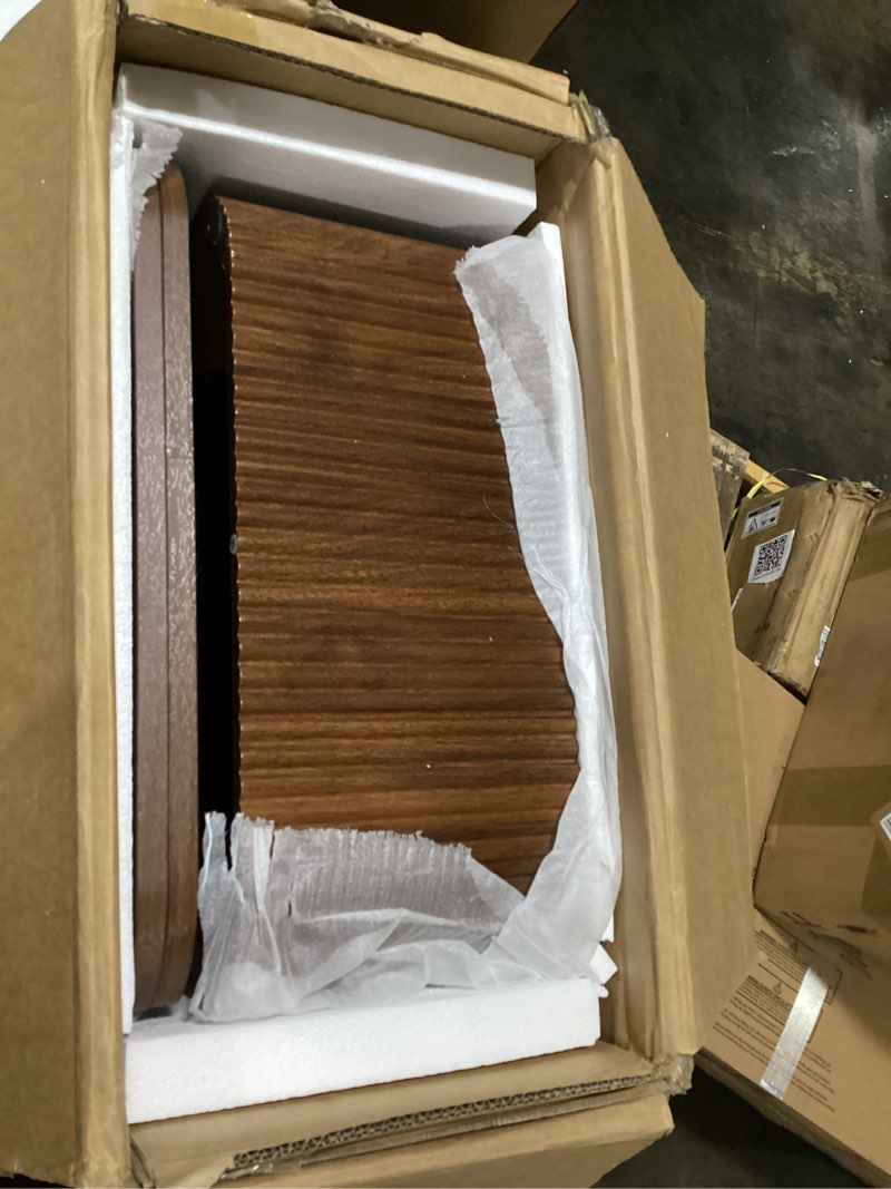 Condition photo showing New/Like New for 42. 91in. l natural oval mdf coffee table with built-in small panel and folding desktop