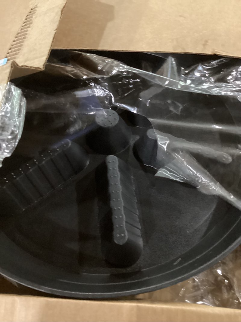 Condition photo showing Good Condition for 2 pack plant saucer 17 inch 2 pack, raised middle plant trays for pots, large plastic plant saucers for indoors, water tray for plants,drip trays plant stand water catcher tray, pot saucers for plants