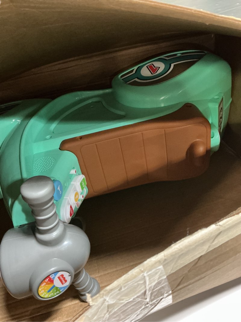 Condition photo showing Good Condition for Fisher-Price Toddler Ride-On Toy Laugh & Learn Smart Stages Cruise Along Scooter with Lights Music & Learning for Infants Ages 1+ Years (Amazon Exclusive) Multicolor