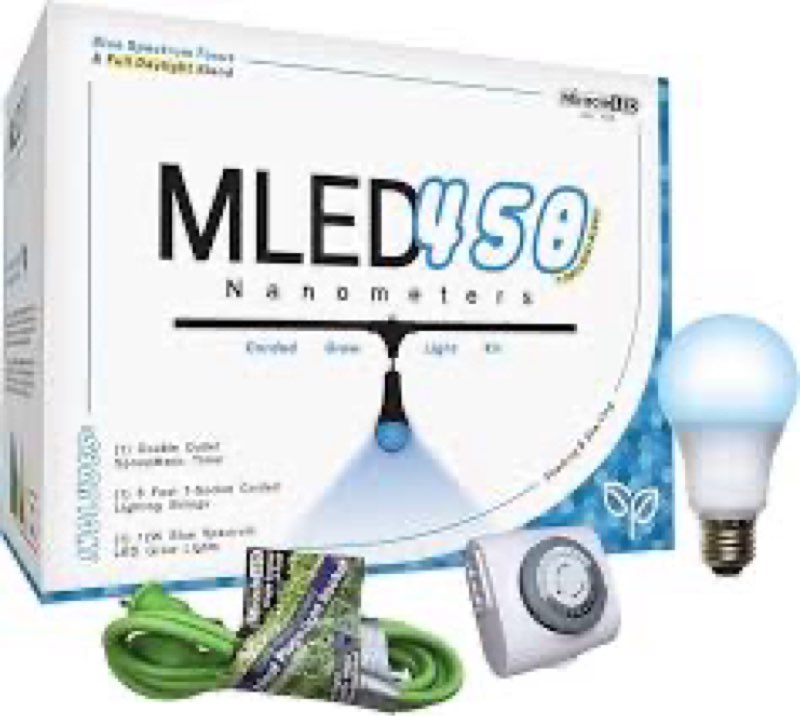 Miracle LED Nanometer 450 Indoor Grow Light Kit - Includes 3 Ultra Grow Blue Spectrum 150W Replaceme