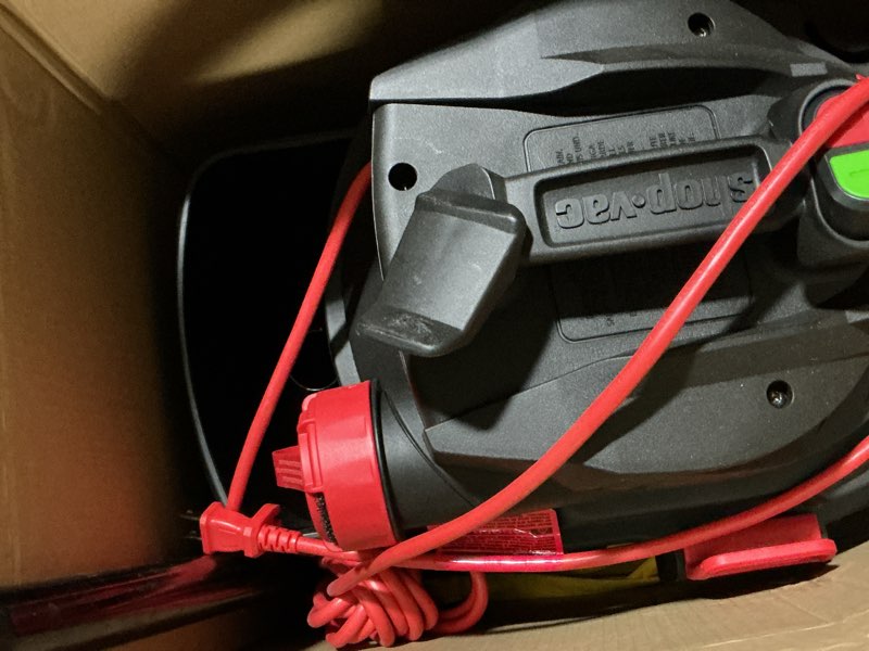 Condition photo showing As Is for shop-vac 4-gallon 6 hp corded wet/dry shop vacuum with accessories included