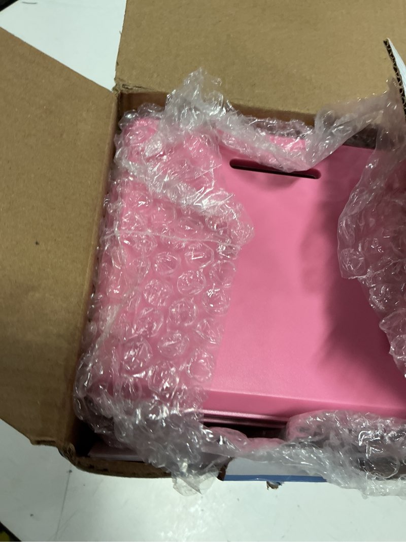 Condition photo showing Good Condition for gudoqi piggy bank for girls electronic coin money bank toy for 3 4 5 6 7 8 9 10 year old children, mini atm cash coin saving box for birthday gifts kids age 3-10, pink