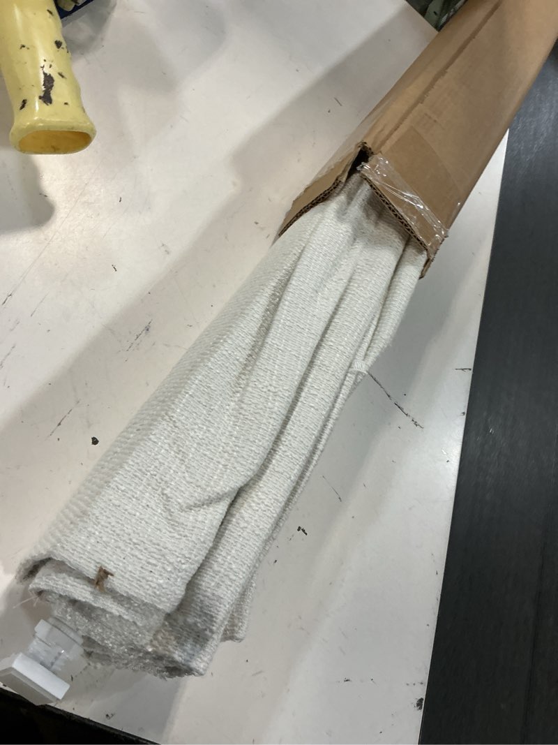 Condition photo showing As Is for no tools no drill cordless roman shades for indoor windows 100% blackout, for window size 32" w × 48" h white white 32" w × 48" h