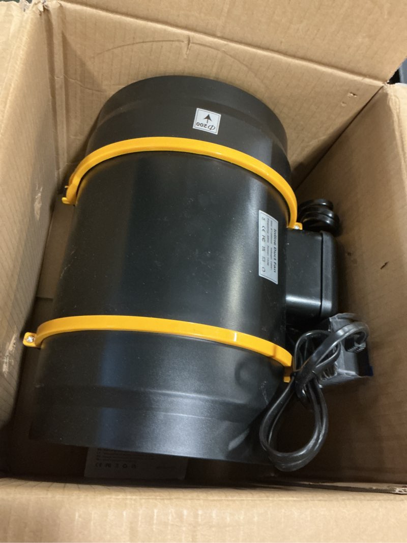 Condition photo showing Good Condition for 2nd Gen 8-Inch Smart Inline Duct Fan with Remote, 433MHz Wireless Control, 100m Range Temperature & Humidity Controller for Cooling Booster, Grow Tents & Hydroponics 8inch/Smart Remote Controller