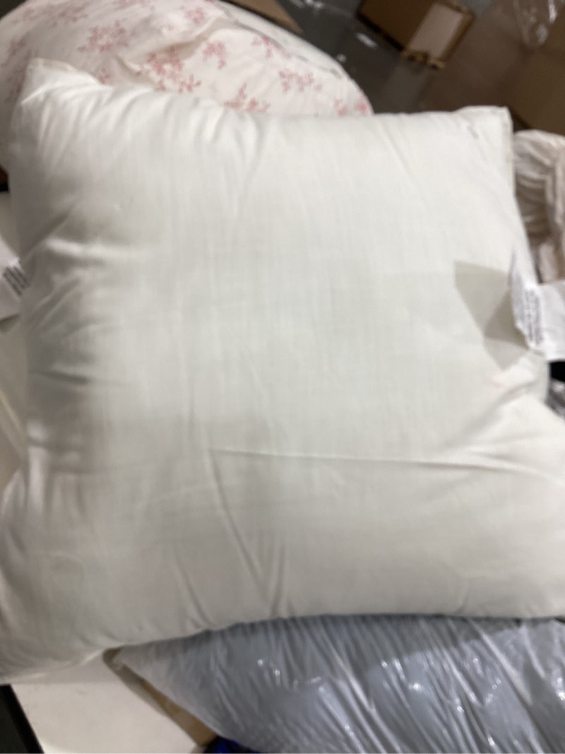 Condition photo showing As Is for 26 x 26  (set of 2) -decorative throw pillows for couch sofa with 100% cotton covers