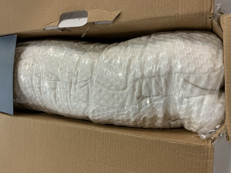 Condition photo showing New/Like New for Osteo Cervical Pillow for Neck Pain Relief, Hollow Design Odorless Memory Foam Pillows with Cooling Case, Adjustable Orthopedic Bed Pillow for Sleeping, Support for Side Back Sleepers Queen(25.5*16.5*5.2/4.1 inches) White