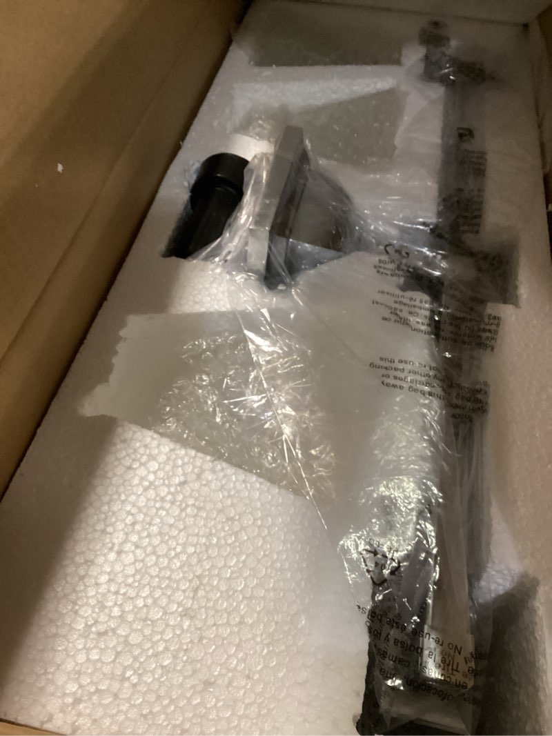 Condition photo showing Good Condition for Livex Lighting 1033-05 Mission 3 Light Vanity Polished Chrome with Frosted Glass