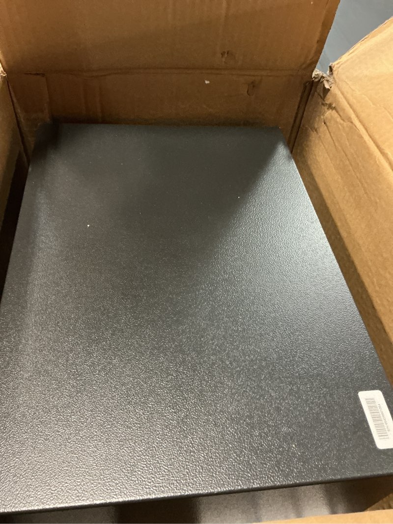 Condition photo showing As Is for locksworth safe for home, 0.6 cubic feet safety box, lock box for money, jewelry, documents and guns, digital security safe for office, hotel and personal use, 13.8"w x 9.8"d x 9.8"h