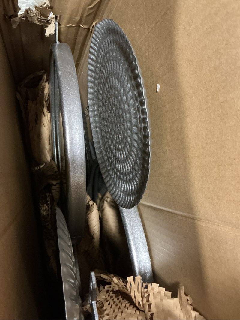 Condition photo showing Good Condition for Silver Wall Mirrors Decorative,Large Modern Wall Art Mirror for Living Room Decor 45 * 23 Inch,Metal Entryway Wall Mirrors for Entryway Bedroom Home Decor (Silver)