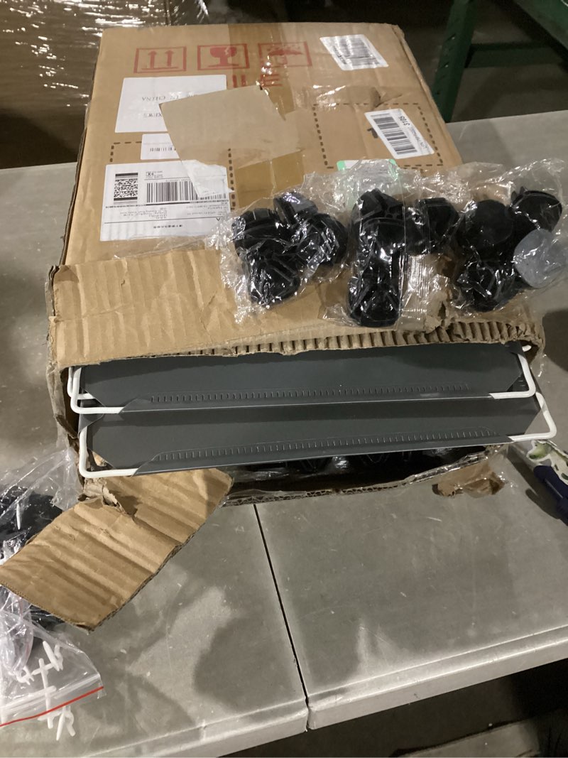 Condition photo showing Good Condition for SONGMICS Shoe Rack with 32 Cubes, Interlocking Plastic Shoe Organizer, DIY Storage Cabinet for Closet Entryway Bedroom Garage, Space Saving Design, 13.9 x 35.1 x 54.5 Inches, Transparent ULPC48S 32 Cubes (13.9”D x 54.5”H) Transparent