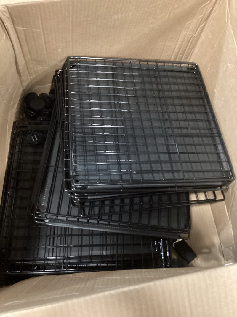 Condition photo showing As Is for Cat Cage, 3-Tier DIY Cat Enclosures Catio, Cat Playpen Indoor & Outdoor with Hammock, Detachable Metal Wire Kennel Cats Crate, 2x3x3 Exercise Place for 1-3 Cats/Kitten