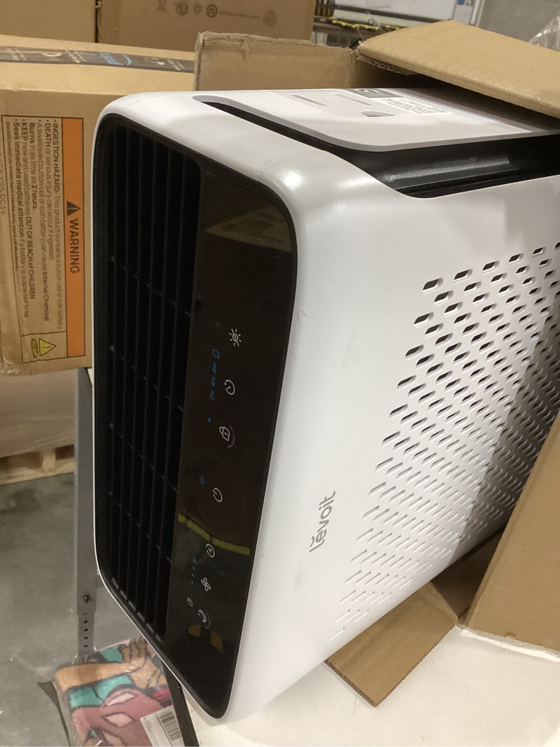 Condition photo showing Good Condition for levoit air purifier for home large room up to 1073ft² with air quality monitor, aham verifide, smart wifi, washable pre-filter, hepa sleep mode for pets, allergies, dust, pollen, vital 100s-p, white white air purifier