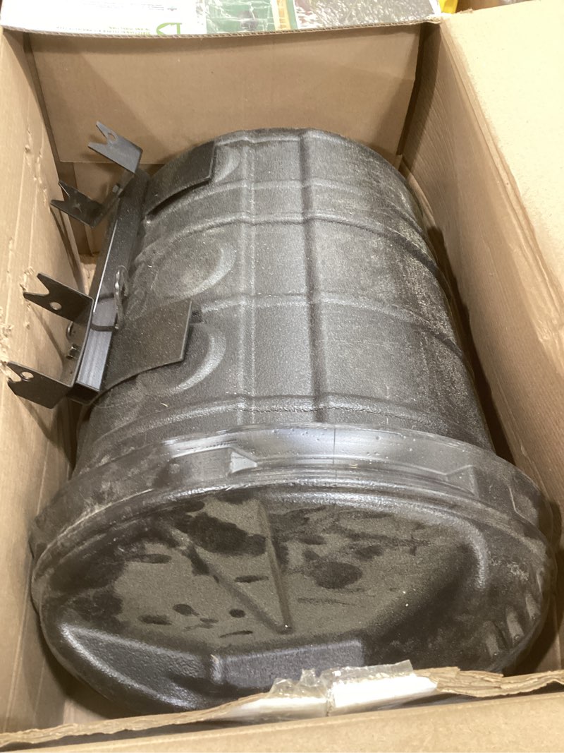 Condition photo showing As Is for moultrie hanging deer feeder | easy set timer 15 gallon