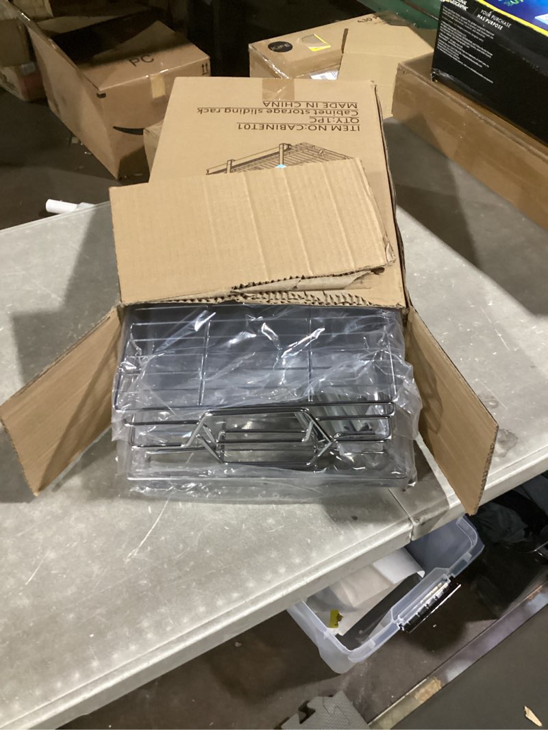 Condition photo showing Good Condition for QUYUWU 2-Tier Kitchen Cabinet,Pull Out Cabinet Organizer,Shelf and Drawer Organizer Slide Out Pantry Storaqe Basket in Multiple Sizes (12" W x21 D) 12" W x21" D