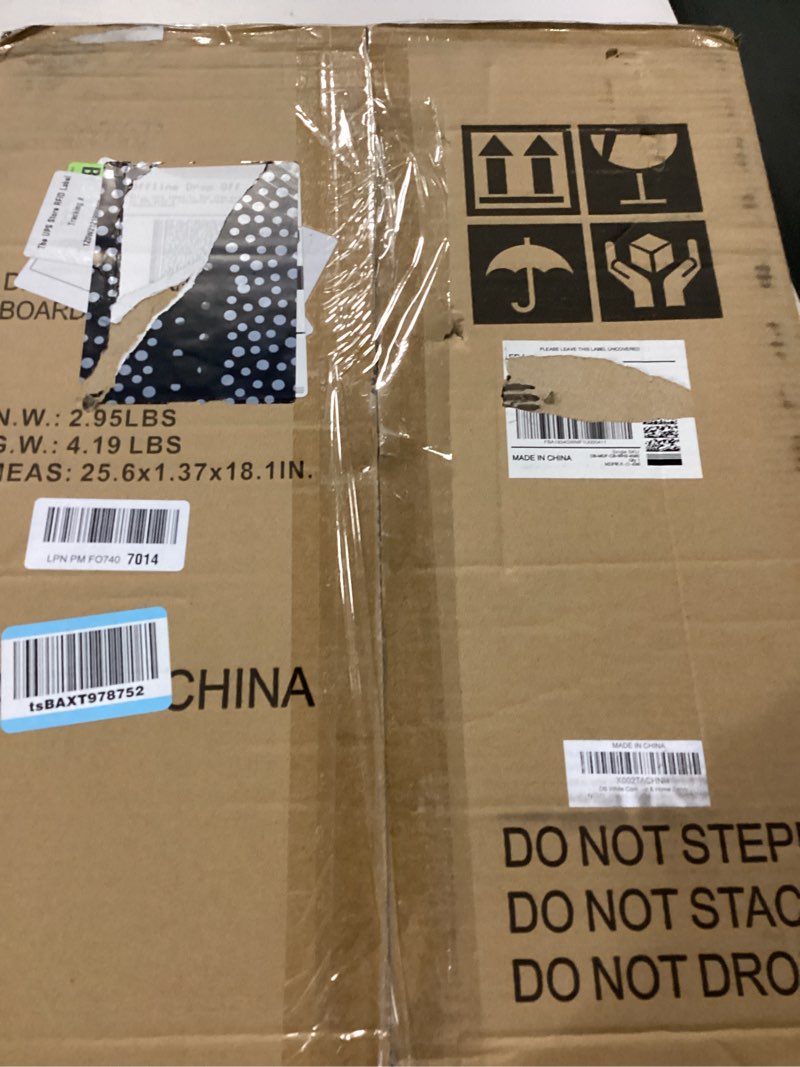 Condition photo showing New/Like New for dollar boss white cork board for wall - 24 x 18 inches, rustic wooden frame bulletin board, decorative hanging pin board for office & home decor white 24''x 18‘’