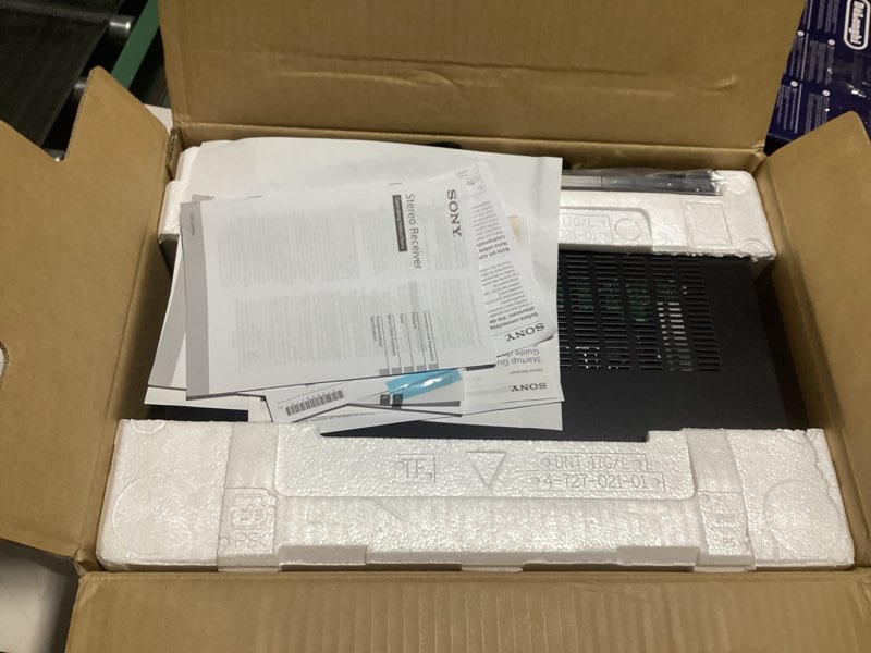 Condition photo showing As Is for Sony STRDH190 2-ch Home Stereo Receiver with Phono Inputs & Bluetooth Black Stereo Receiver Receiver