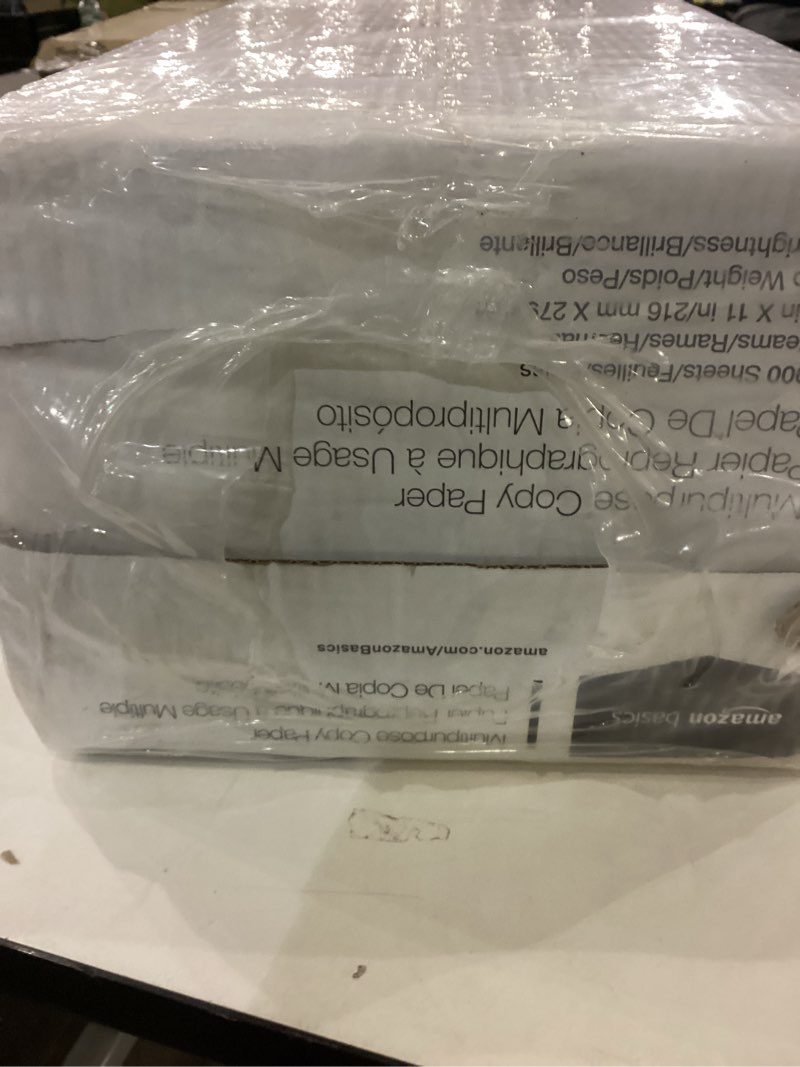 Condition photo showing New/Like New for Amazon Basics Multipurpose Copy Printer Paper, 20 lb, 8.5 x 11 Inches, 8 Reams (4,000 Sheets), 92 Bright, White 8 Reams | 4000 Sheets Letter (8.5x11)