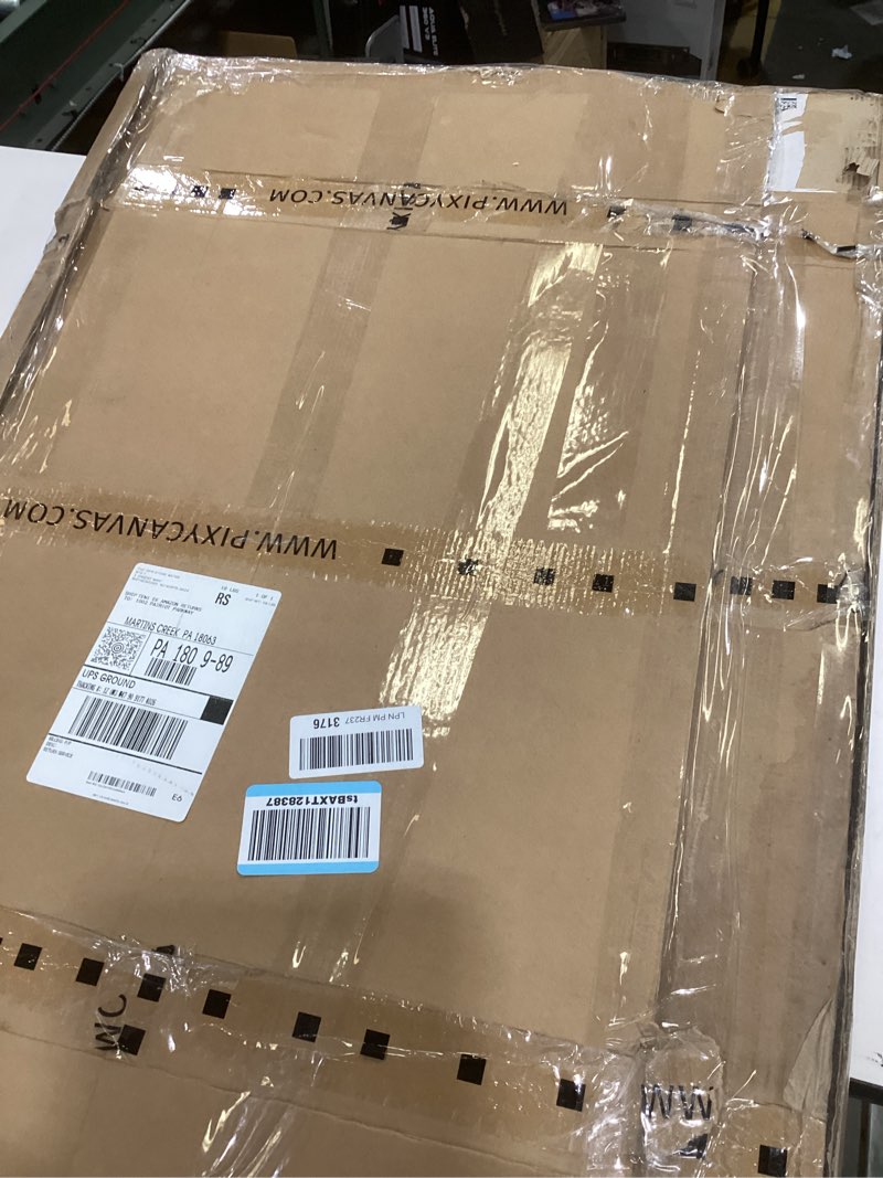 Condition photo showing Good Condition for Large Framed Abstract Wall Art for Living Room, 3 Piece Modern Canvas Prints Paintings Artwork for Walls, Black Grey Gold Abstract Pictures for Hallway Stair Dining Room Office Wall Decor 24x36 Inch 36" H x 72" W Gold & Greyscale