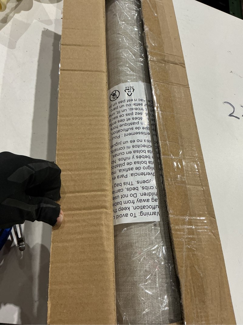 Condition photo showing Good Condition for unishades panel track blinds replacement panels, 4 pack 23" w x 96" h, hook-and-loop attachment, room darkening sliding fabric panels, trim to height for patio door & room divider room darkening - natural