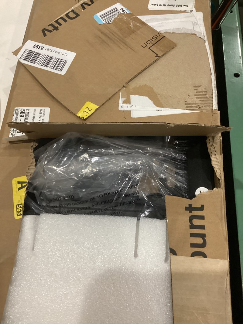 Condition photo showing As Is for heavy duty fixed tv wall mount for 48-150 inch large tvs up to 330lbs & 900x600mm vesa, low profile slim tv mount bracket, fits 16"/18"/24"/32" wood studs, for most 65+ 75+ 85 86 90 98 100 120 150 tv