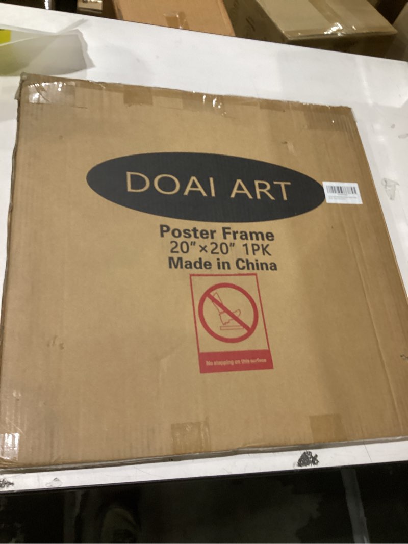 Condition photo showing New/Like New for DOAI ART 20x20 Picture Frame Black, Square Poster Frames 20 x 20 inches or 20x20 Frame with HD Plexi