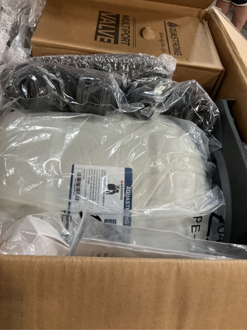Condition photo showing New/Like New for aquastrong sand filter pump for above ground pool, pool pumps above ground,pool sand filter with 6-way valve,improved circulation and filtration, 14in, 2/3 hp 3000 gph