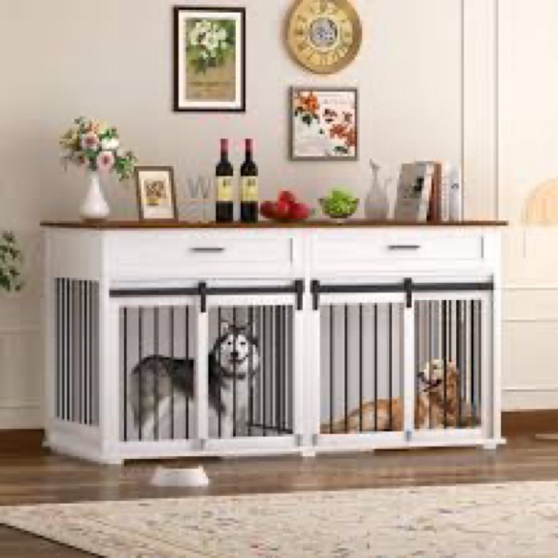 dog crate furniture (incomplete box 2 of 2 ) 