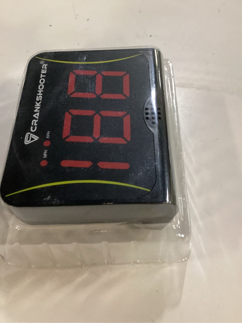 Condition photo showing Good Condition for crankshooter radar - shot speed radar with mph and kph measurement - free standing radar for lacrosse, baseball, hockey, soccer and more