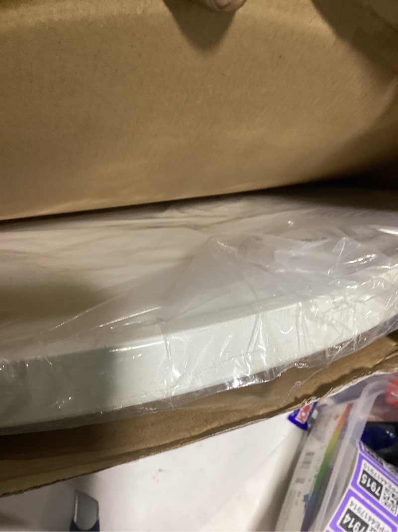 Condition photo showing Good Condition for LightingWill 24 Inch LED Flush Mount Ceiling Light Fixture, 4000K Nurture White, 5600LM, 45W, Flat Modern Round Lighting Fixture, 400W Equivalent White Ceiling Lamp for Kitchens, Bedrooms.etc. Nature White 24 Inch