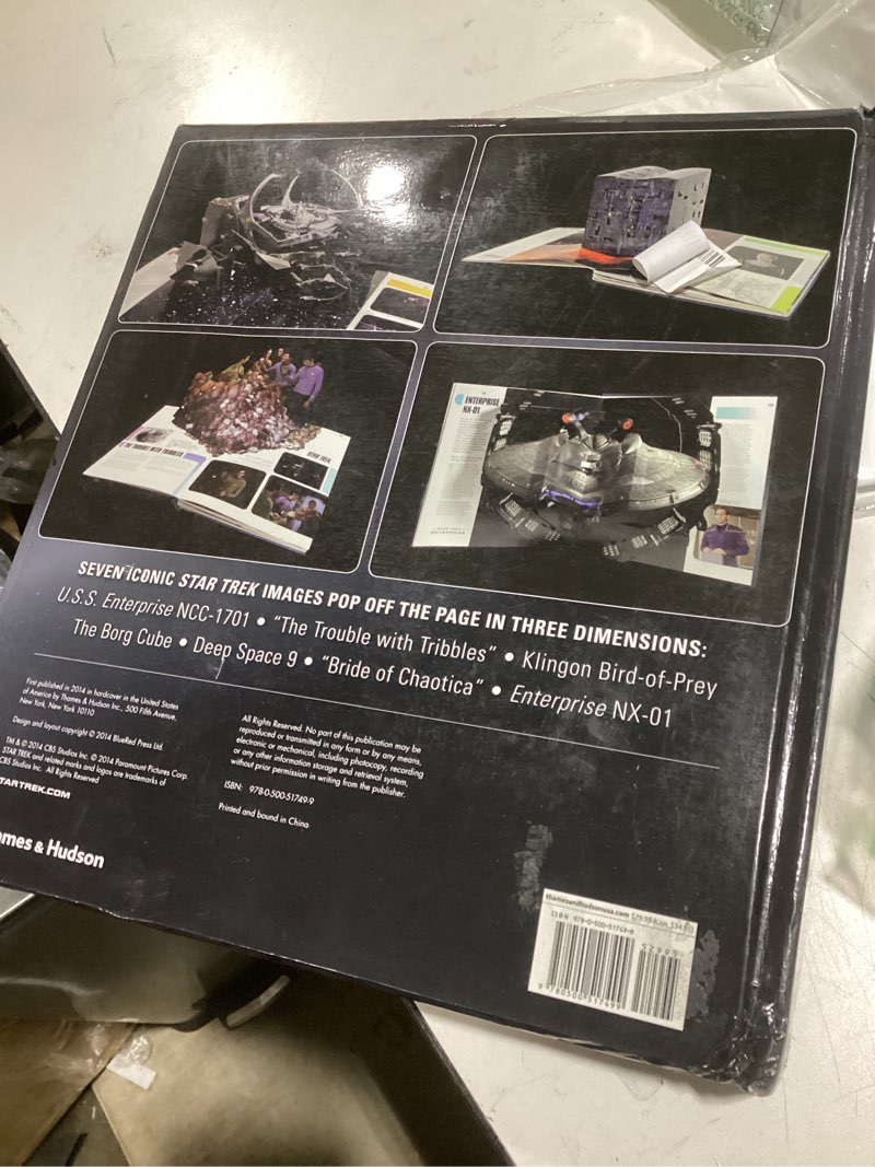 Condition photo showing Good Condition for star trek pop-ups hardcover book by paper engineer courtney watson mccarthy