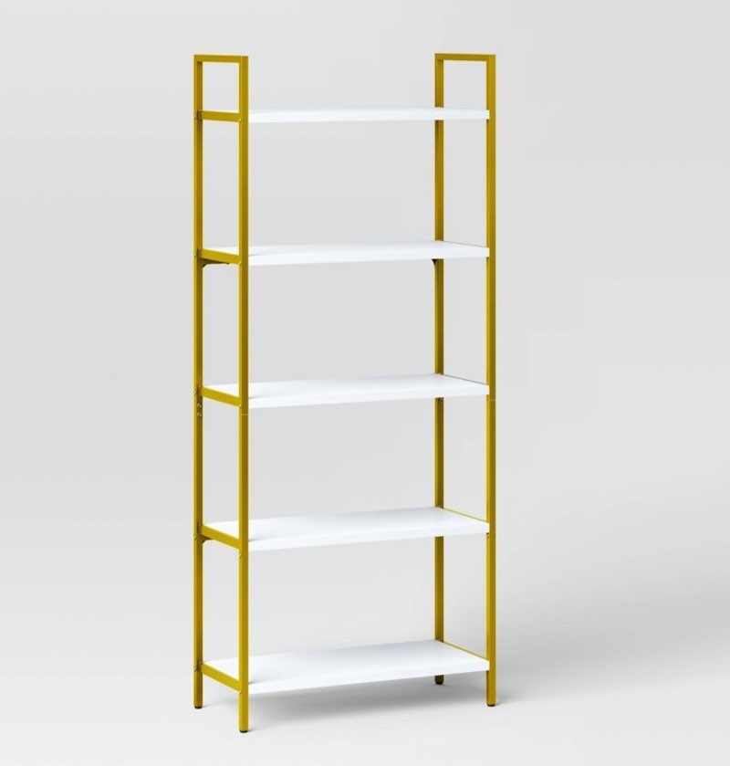 72\" Loring 5 Shelf Ladder Bookshelf White - Threshold™