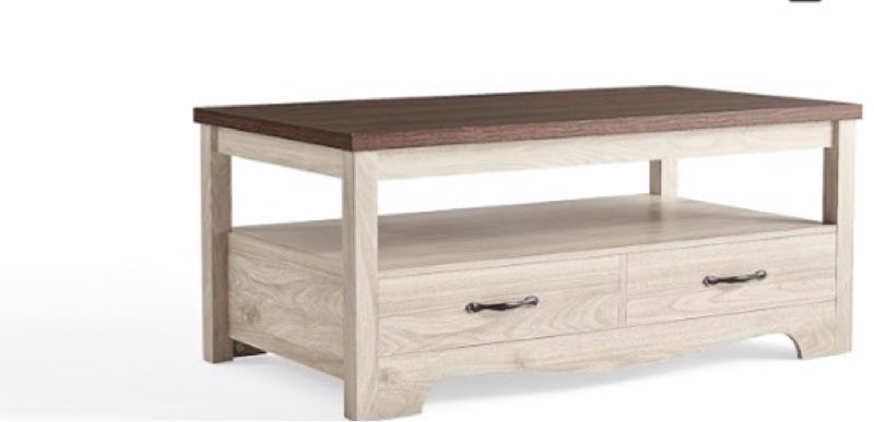 linsy home farmhouse coffee table