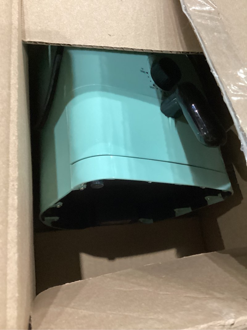 Condition photo showing Good Condition for Elite Gourmet EAF-3218BL Personal 1.1Qt Compact Space Saving Electric Hot Air Fryer Oil-Less Healthy Cooker, Timer & Temperature Controls, PFOA Free, Mint