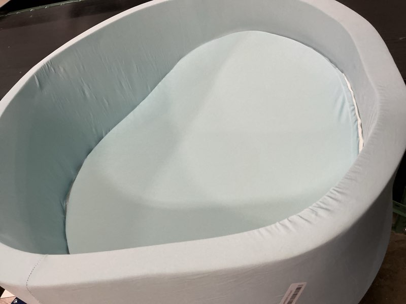 Condition photo showing As Is for Baby Ball Pit 35.4" Soft Round Memory Foam Ball Pits NOT Included Balls Indoor Outdoor Playpen for Babies Toddlers Kids Great Gift for Girls Boys, Blue Blue 35.4"