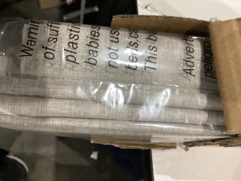 Condition photo showing New/Like New for LazBlinds No Drill Roman Shades for Windows, Cordless Blackout Window Shades with UV Protection, Polyester Fabric for Bedroom & Living Room, 34" W x 64" H, Beige Blackout - Faux Linen - Beige 34"W x 64"H
