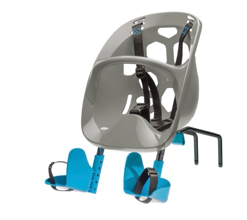 bell mini shell front carrier in gray, gray mini shell front carrier, one size