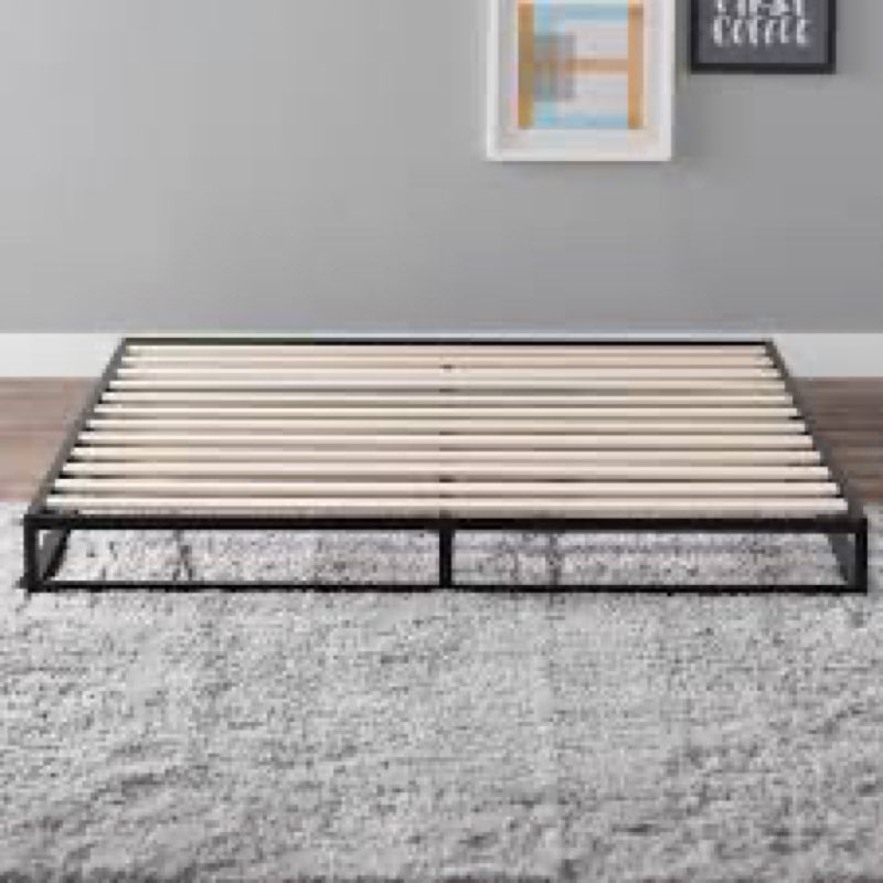 Zinus 6\" Contemporary Modern Steel Platform Bed Frame. (Incomplete)