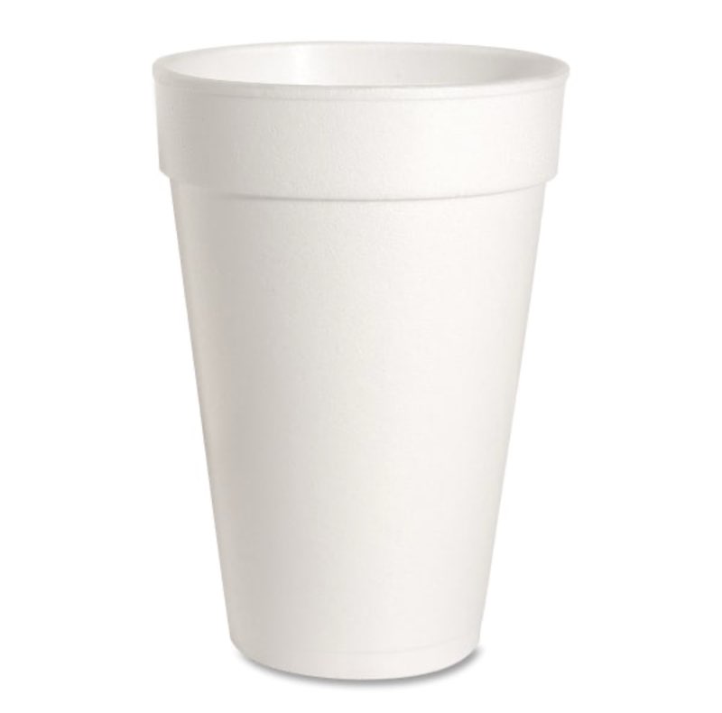 Genuine Joe 58554 Foam Cups  16 oz.  500/CT  White