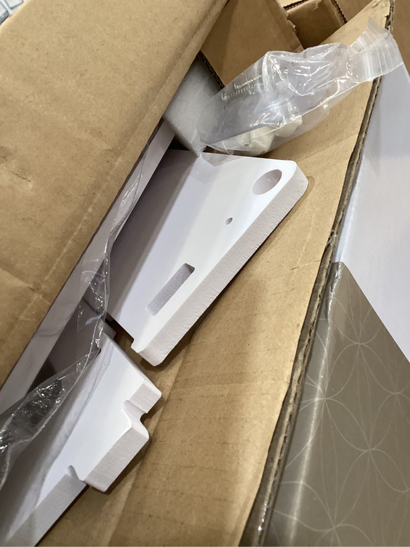 Condition photo showing Good Condition for wifi wall router storage box decorative wifi hider wall mounted headboard shelf floating shelves white shelf