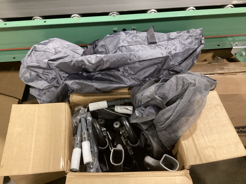 Condition photo showing As Is for Pamo Babe Pack and Play 4 in 1 Playard Portable Playard Foldable Playpen for Baby and Toddler Portable Crib Mattress Diaper Changer for Newborn (Grey) Grey Playpen