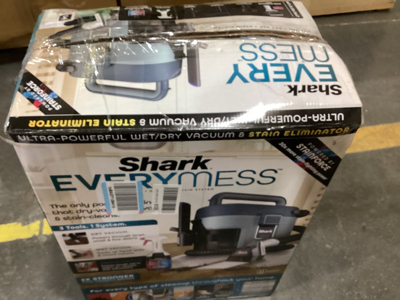Condition photo showing As Is for shark wet& dry vacuum