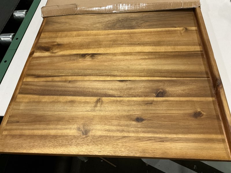Condition photo showing As Is for Villa Acacia Reversible Wood Pastry Board and Cutting Board with Lipped Edges, 28 x 22 x 1.5 Inches
