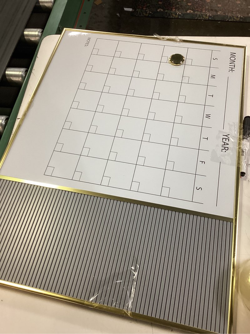 Condition photo showing Good Condition for pen+gear magnetic dry erase monthly wall calendar and letter board, 17" x 23"