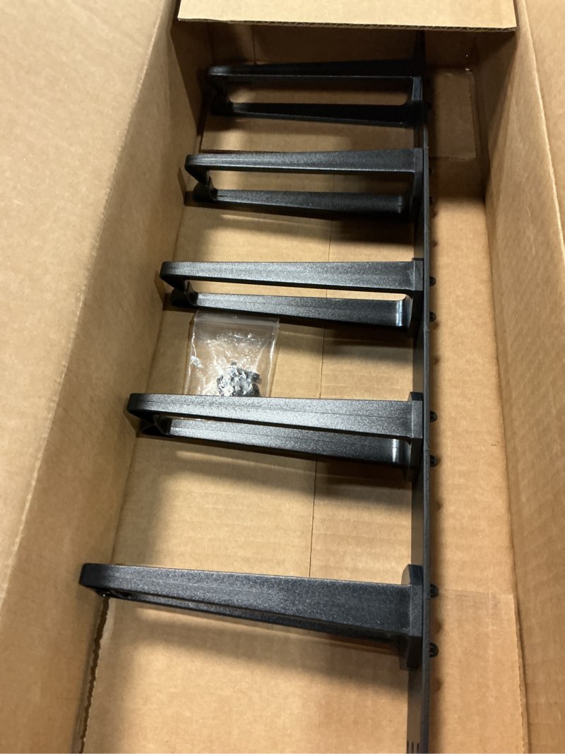 Condition photo showing New/Like New for ortronics or-808045590 5 ring horizontal cable management panel color black