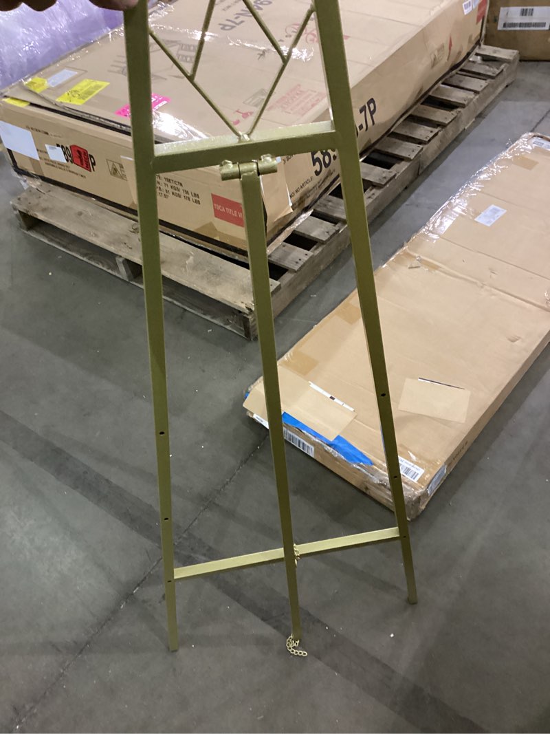 Gold easel stand for wedding signs